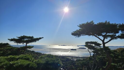 석모도 보문사에서 바라본 바다
