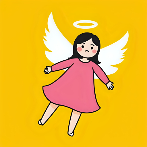 카툰 천사