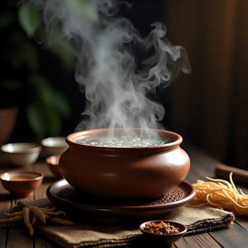 찜을 끓이는 옹기