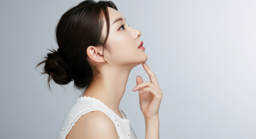 흰색 드레스를 입은 여성