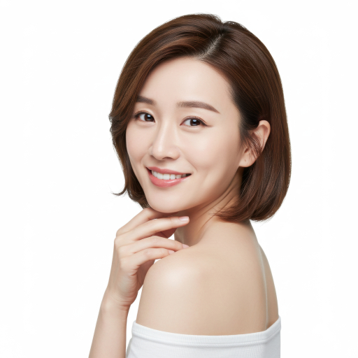 아름다운 여자가 웃고 있는 모습