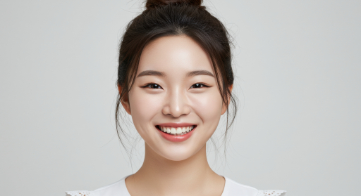 미소짓는 아시아 여성