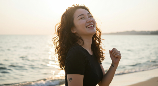 해변의 여인