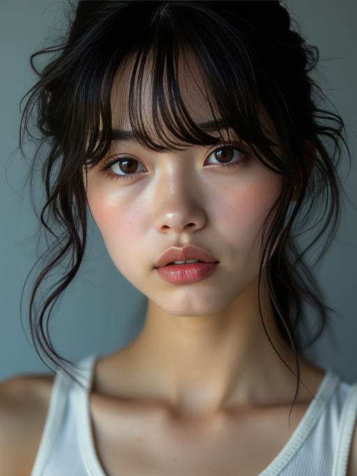 긴 머리 젊은 여성