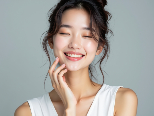 미소짓는 여자