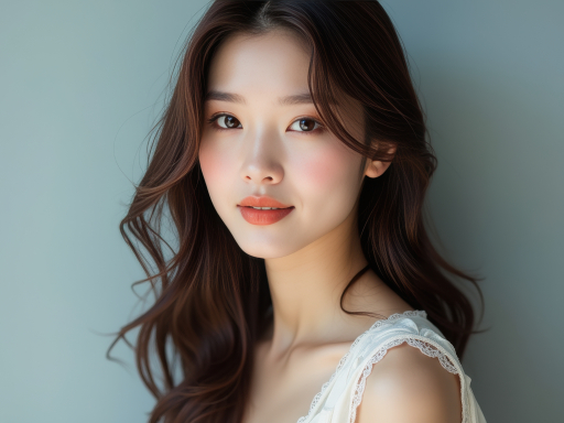 아름다운 젊은 여성