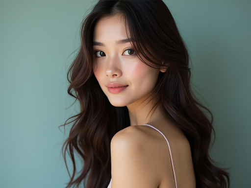 아름다운 여성 초상화