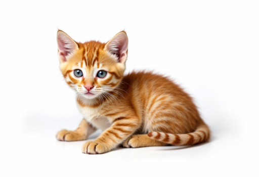 주황 얼룩 고양이