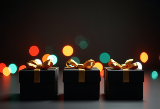 세 개의 검은 선물 상자