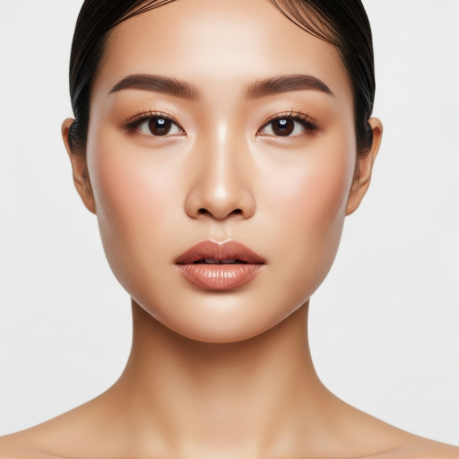 화장한 아름다운 여성