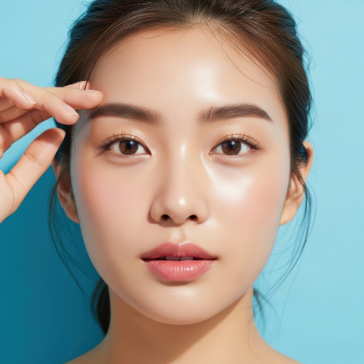 젊은 여성의 클로즈업 초상화