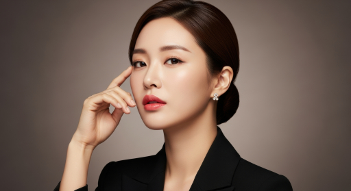 검정 정장 여성