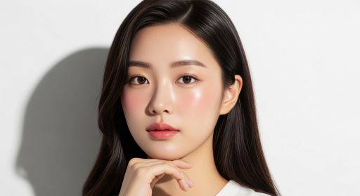 긴 머리의 젊은 여성