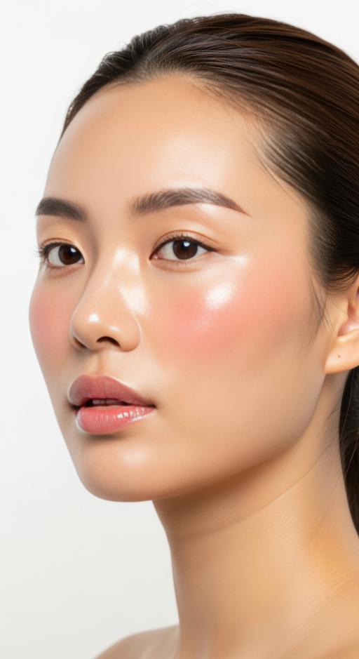 여성 얼굴 클로즈업