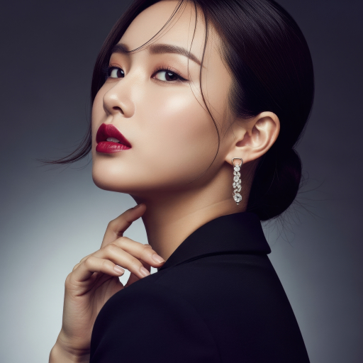 우아한 여성 초상화