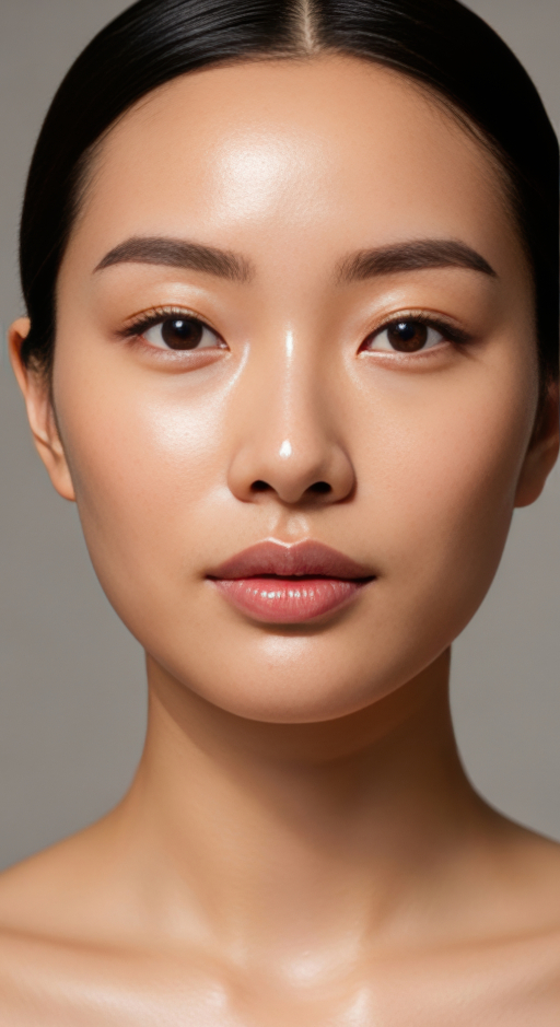 여성의 클로즈업 초상화