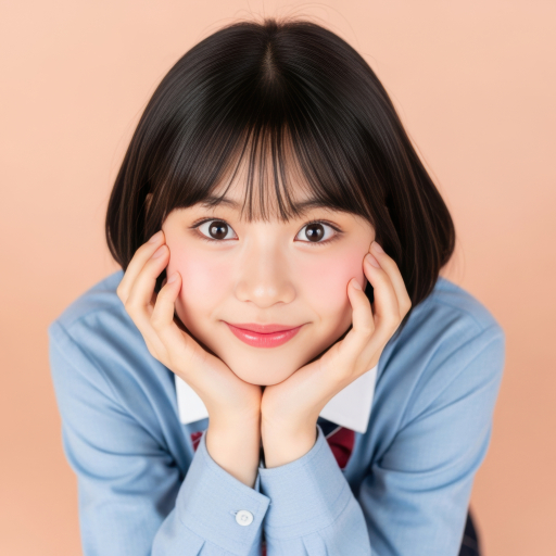 어린 소녀의 이마