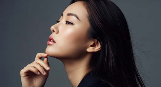 한복을 입은 젊은 여인